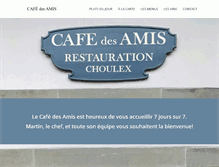 Tablet Screenshot of cafe-des-amis.ch